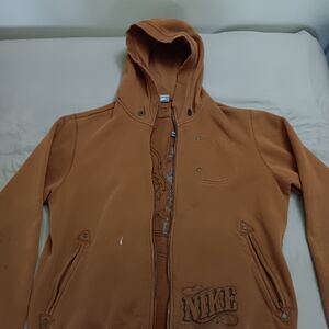 Nike Tan Full-Zip Hoodie